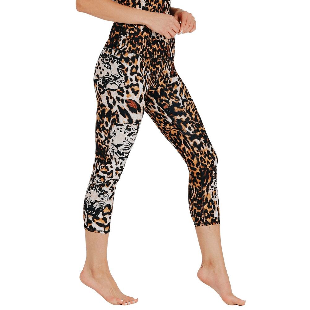 Yoga Democracy Wildcat Capri Leggings Womens Size S *EUC - Picture 5 of 12